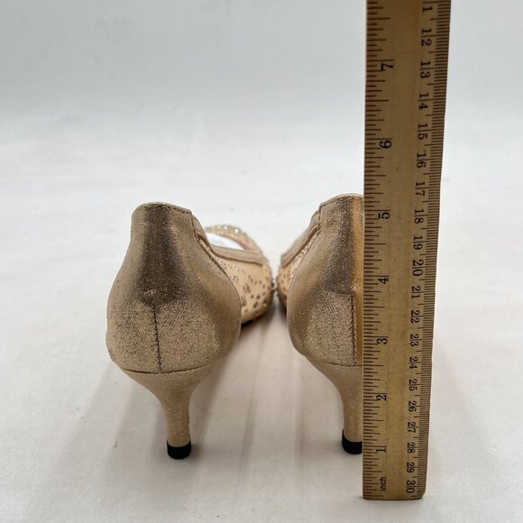 XYD Gold Rhinestone Heels - Picture 5 of 8